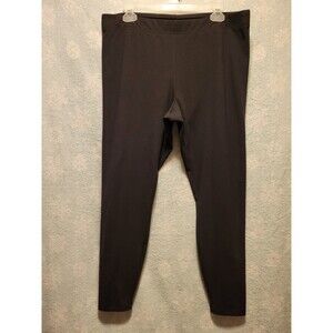 Soma Womens Enbliss Leggings Size XL Black Stretchy Knit Casual Lounge Comfort